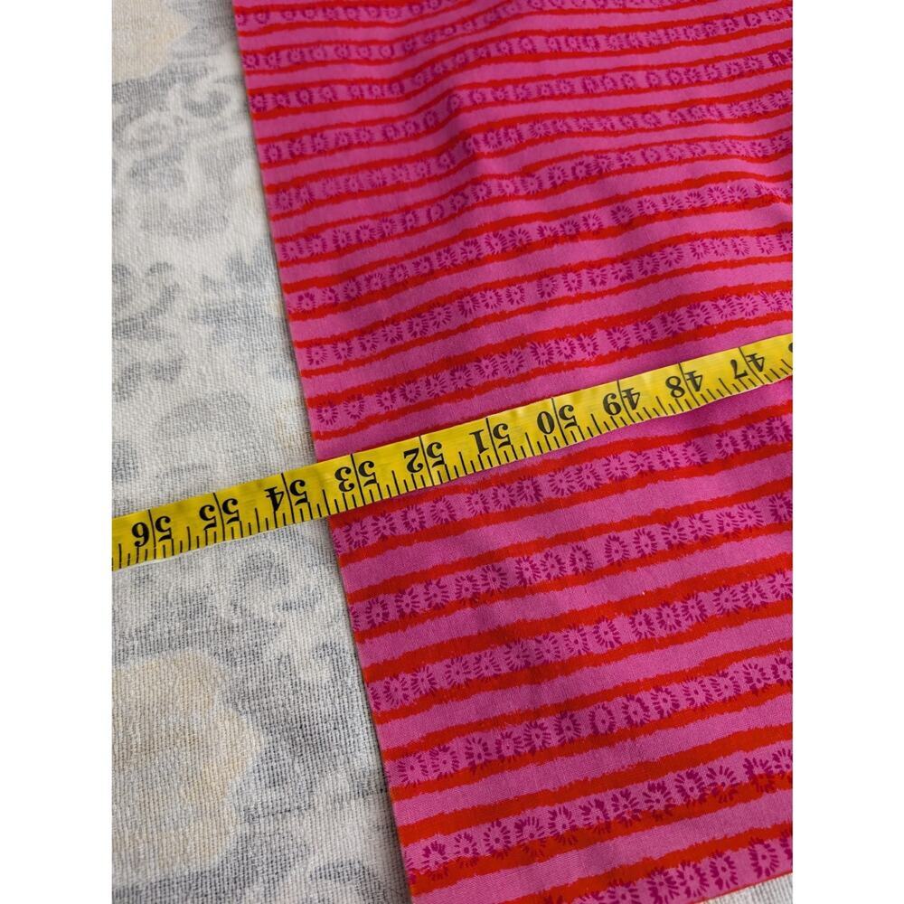 RARE Marimekko Pink Kukkaraita Design Vuokko Nurmesniemi 60s Cotton Maxi Dress - Picture 10 of 15